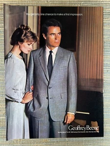 Geoffrey Beene J&F Herren Anzug Kleidung New York 1982 Vintage Print Ad - Bild 1 von 1