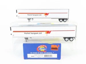 HO Scale Athearn 28453 Market Transport, Ltd. 53' Utility Reefer Trailer 2-Pack - Bild 1 von 8