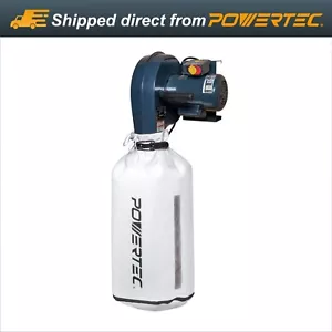 POWERTEC Wall Mounted 1 HP, 560 CFM Dust Collector with 1 Micron Filter Bag - Picture 1 of 7