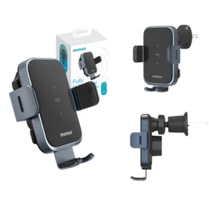 Momax Q.Mag Smart 6 Car Phone Holder 15W Wireless Charging Air Con Vent Mount - Picture 1 of 11