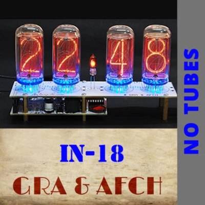 IN-18 Nixie Tubes Clock for 4 Tubes 12/24H Slot Machine [WITHOUT TUBES] - Image 1 of 4