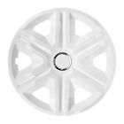 15" Hub Caps Wheel Covers Trims 15 Inch Set Of 4 White Gloss Abs Plastic Trim Uk