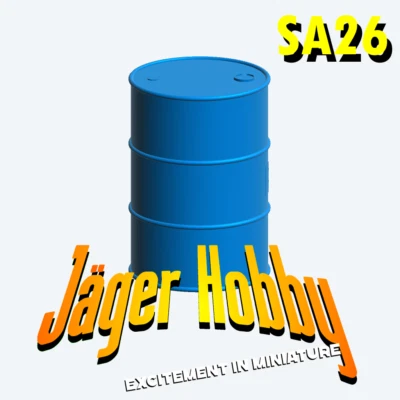 SA26 Scale Model Oil Drum – Industrial Barrel for RC Boats, Dioramas, and Work S - Image 1 of 3