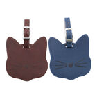 2pcs Cat Luggage Tags for Travel Duffel Bags - Random Color