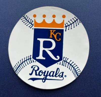 Pegatina de colección MLB ~ Kansas City Royals ~ 3,5 pulgadas redonda ~ carpeta de archivos guardada Foto 1 de 4