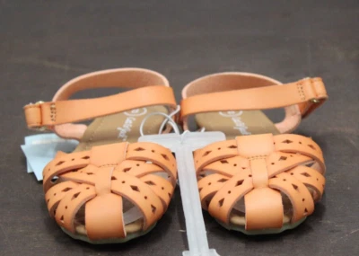 Cat & Jack Toddler Girls Elysia Closed Toe Ankle Strap Sandals Cognac Size 8 - Image 1 of 4