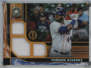 2022 Topps Tribute Triple Relic YORDAN ALVAREZ /25 ASTROS