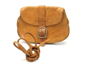 Brown Leather Wallet Purse Crossbody Made In Brazil - Picture 1 of 9