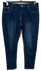 Blu Rein blue denim spandex stretch multi pockets skinny leg jeans 16