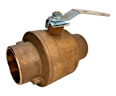 APOLLO 77CLF-A Series 2-1/2" Solder 2-Pc Full Port Bronze Ball Valve LEAD FREE - Image 1 of 4