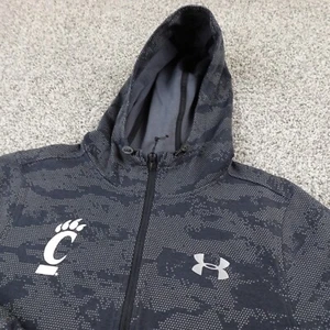 Cincinnati Bearcats Hoodie Mens M Gray Under Armour Zip Storm Jacket Basketball - Picture 1 of 11