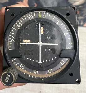 King Radio KI-214 Course Selection Indicator PN 066-3025-01-R Aviation Gauge - Picture 1 of 3