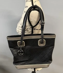Vintage Chanel Quilted Lamb Skin Tri-Color Tote Bag - Silver Hardware - With COA - Bild 1 von 15
