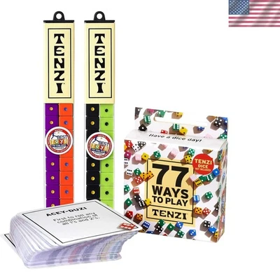 Multicolor Dice Set for 8 Players: 2 Pack with 77 Play Variations - Classic Fun - Image 1 of 2