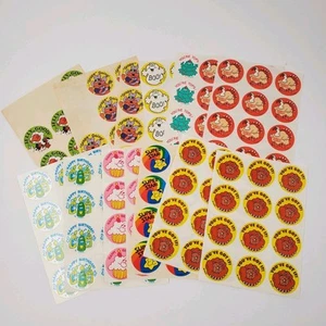 Vintage Trend Scratch N Sniff Stickers Lot Of 14 Sheets Holiday Birthday - Picture 1 of 3