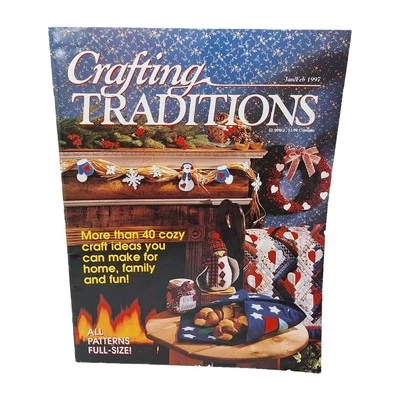 Crafting Traditions Magazine January February 1997 40 Cozy Craft Ideas  - Image 1 of 2