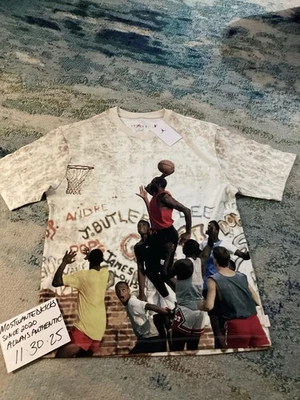 NWT Nike Air Jordan Retro 4 AOP Graphic Sail T-Shirt Men’s Sz M FREE SHIPPING!! - image 1 of 4