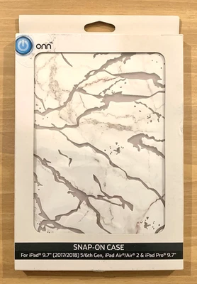 Snap-On Case ~ ONN ~ Various Models ~ White Marble Design ~ 2018 ~ !L⚪️⚪️K! - Image 1 of 4