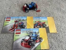 LEGO CREATOR: Red Go-Kart (31030) 3 In One. W/ Instructions. Missing 4 Pieces