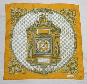 Branchini Ferrier Paris Bohemian Print Women’s Vintage Yellow Scarf PVGC - Picture 1 of 9