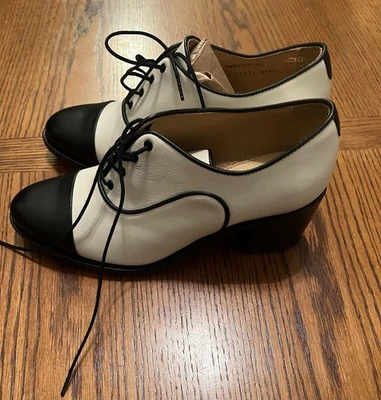 Zapatos de salón The Office Of Angela Scott Mrs Maisel de cuero de dos tonos talla 38,5 NUEVO Foto 1 de 4