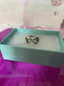Tiffany & Co Paloma Picasso 925 Sterling Silber Double Loving Hearts Ring! Gr. 5 - Bild 1 von 6