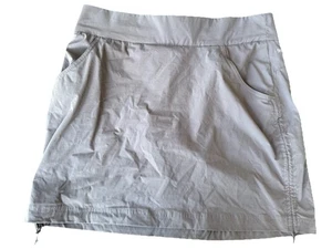 COLUMBIA Women’s Gray Omni Shield Anytime Casual Skort Mini Pull On Medium Cinch - Picture 1 of 5