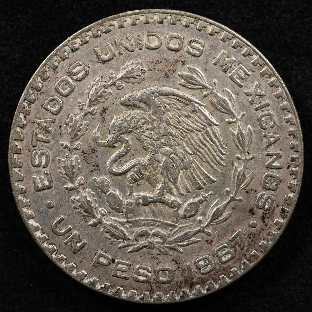 メキシコ 1ペソ 1967 【PCGS MS65】 世界 1967 1 Peso Mexican Coins