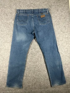 Wrangler Jeans Mens 38x34 Blue 13MWZ Cowboy Cut Western Regular Fit Denim Pants - Picture 1 of 9
