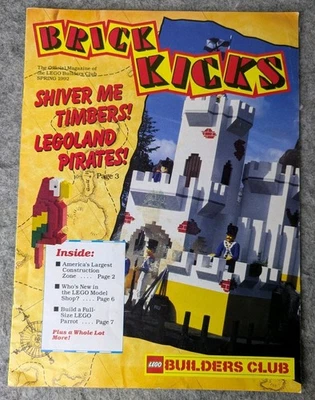 LEGO Brick Kicks Magazine Spring 1992 Shiver Me Timbers Pirates Issue Vintage - Image 1 of 4