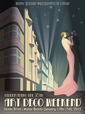 framed print art deco miami modern canvas painting retro vintage Usa gatsby