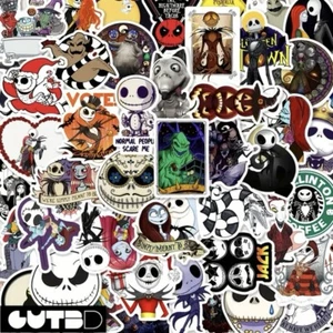 50pc Nightmare Before Christmas Random Stickers Mixed Sally Jack Sticker Boogi - Picture 1 of 9