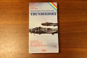 Word War II Documentary Thunderbolt VHS - Jimmy Stewart Lloyd Bridges - SEALED - Foto 1 di 6