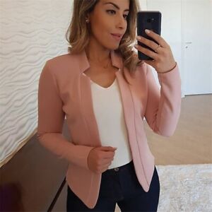 Jacket Tops Work Blazer Ladies Office Women Summer Suit Coat Thin Long Sleeve