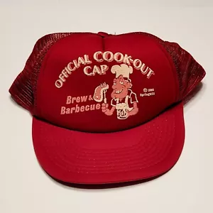 Cappello camionista divertente vintage berretto snapback marrone ufficiale cuoco berretto birra e barbecue - Foto 1 di 5