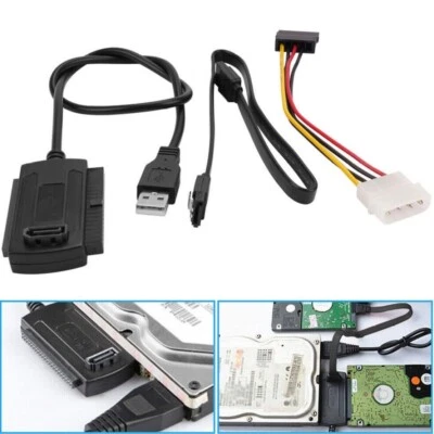 NEU USB auf IDE + SATA Adapter für 2,5" & 3,5" HDD SSD Festplatten Festplatte DE - Bild 1 von 4