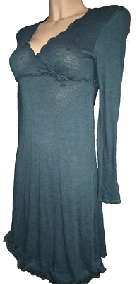 Valery Rosapois FT4 Negligee Underdress Ital.2 EU/DE 75B 34B Green Modal - Image 1 of 3