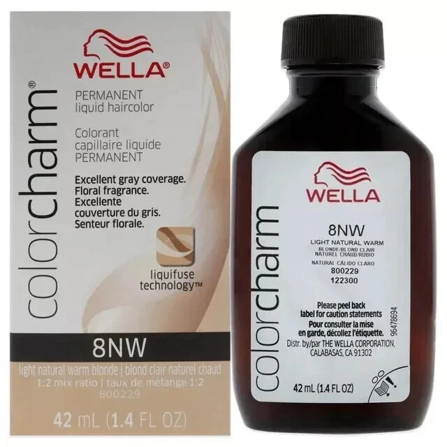 Wella Color Charm Líquido 8NW Cabello Rubio Cálido Natural Claro 1 oz. Venta  Foto 1 de 1