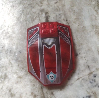 Lego Windshield Transparent Red 8x6x2 Printed On 40995 41751 x224pb001 - Image 1 of 4