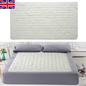 Electric Blanket Sherpa Fleece Double King Heated Bed Under Blanket Washable UK - Picture 1 of 18