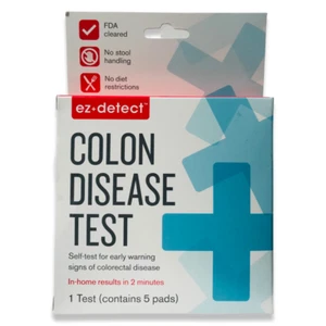 EZ Detect Colon Disease Self Test Kit For Colorectal Disease 5 Test Pads