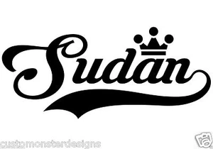 Sudán... Sudán Vinilo Pared Arte Cita Decoración Palabras Calcomanías Pegatina - Imagen 1 de 2