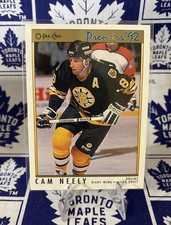 1991-92 O-Pee-Chee Premier Cam Neely #107 HOF