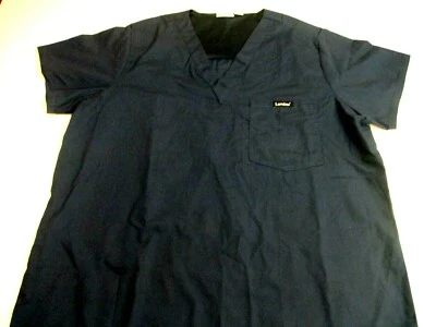 Blusa Médica Landau Essentials 7594 Para Hombres Mediana Azul Oscuro Cuello en V Bolsillo Malla Ventilación - Foto 1 de 4