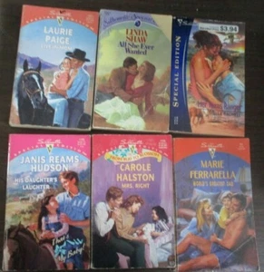 Silhouette Lot of 6 Romance Paperback Books Variety of Editions S10 - Picture 1 of 1