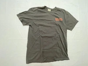 Comfort colors real men show up faith shirt Men's Large L gray black -872 - Picture 1 of 4