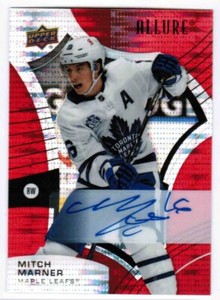 21/22 2021 UPPER DECK ALLURE MITCH MARNER #64 BASE RED RAINBOW AUTOGRAPH AUTO