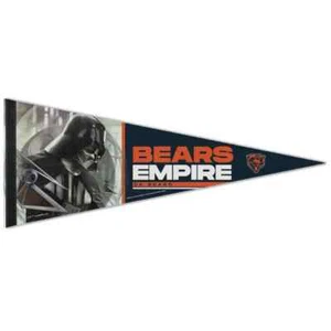 CHICAGO BEARS STAR WARS DARTH VADER DISNEY PREMIUM QUALITY PENNANT 12"X30" - Picture 1 of 1