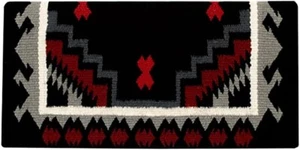 Western Show Horse Saddle Pad Blanket New Zealand Design Wool 34 L x 36 W x 1 in - Picture 1 of 1