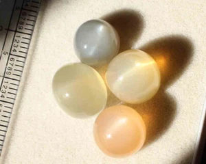 Piedra lunar impresionante naranja ojo de gato cabujón ovalado 35,6 quilates piedra preciosa natural suelta - Imagen 1 de 3